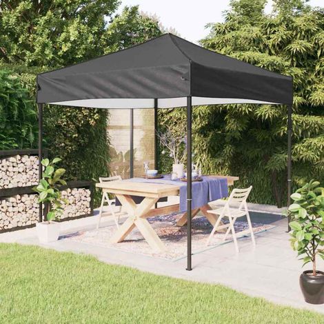 Tente de fête-Tente de réception pliable Anthracite 3x3 m (1/5)