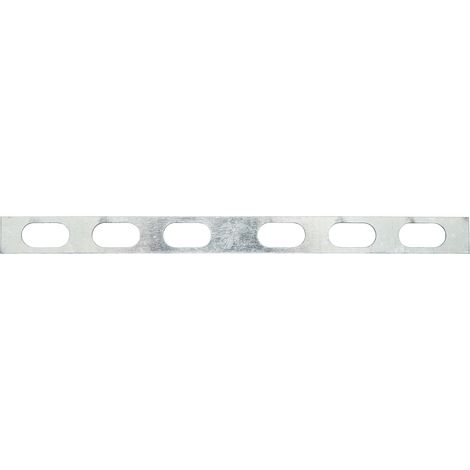 Elemento di collegamento 15x200mm connettore per grondaia in acciaio zincato (1/2)