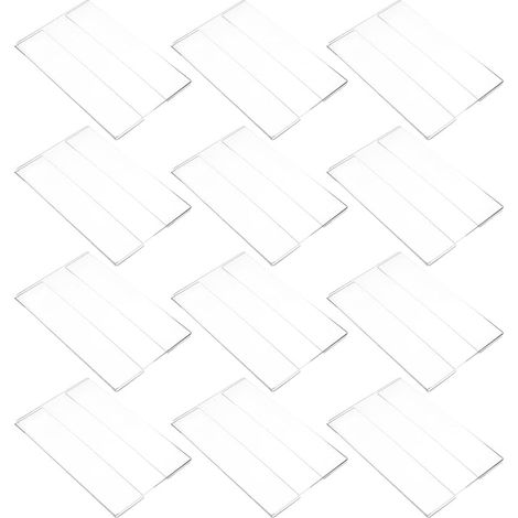 Support pour étiquette de prix en acrylique plan 20 pièces