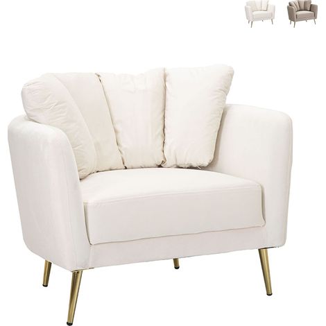 POLTRONA KIEV CREMA CM 88X77X74 (1/5)