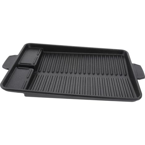 Plaque de Cuisson Portable Aluminium Antiadhésive Plateau Barbecue Pratique (1/5)