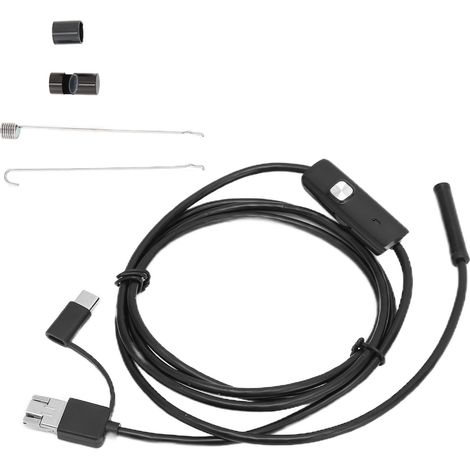 Endoscope 3 en 1 HD pour la réparation automobile des conduits de climatisation, micro-caméra endoscopique pour téléphone portable Android et ordinateur (1/5)