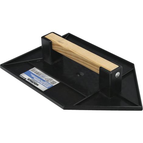 WOLFPACK LINEA PROFESIONAL Talocha Plastico Punta Mango Madera 27x18 cm. Noir avec alvéoles.
