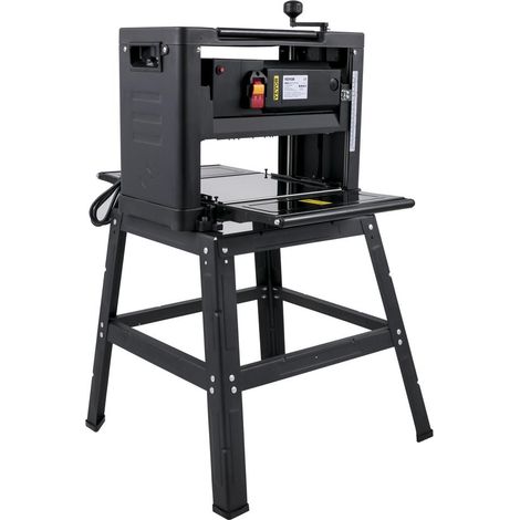 Jusqu'à 330 mm, rabot d'épaisseur électrique pour atelier, support pliable et alimentation automatique 6 m/min (1/5)