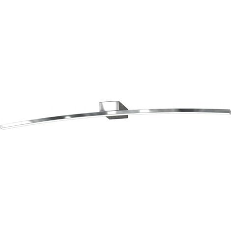 Applique Moderna Curved Metallo Cromo Diffusore Bianco Led 6W Calda 50Cm (1/5)