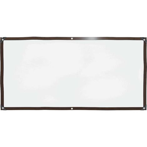 Lona transparente con ojales polietileno 1x2 m