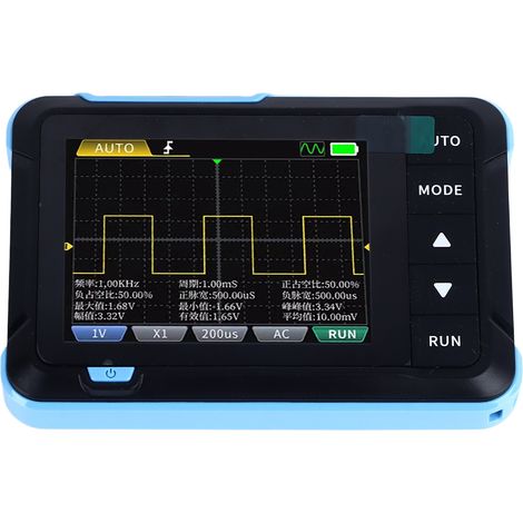 Oscilloscope numérique 2 en 1 et générateur de signal 1M bande passante 14 formes d'onde écran 2,8 pouces multifonction (1/5)