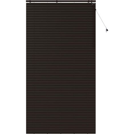 vidaXL Store Vénitien Marron foncé 140 x 250 cm 35 mm