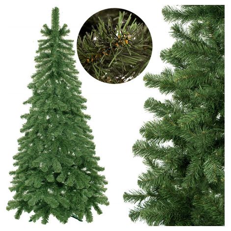 Árbol de Navidad artificial premium de 120 cm, abeto verde. (1/5)