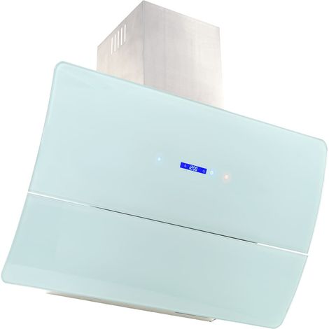 Hotte aspirante murale - Hotte murale Acier inoxydable 756 m3 / h 90 cm Blanc -BN7799 (1/4)