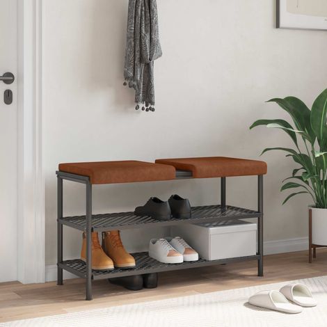 Teenpull – Bankkissen 2 Stk. Kunstleder Braun Tiefe 35 cm (1/5)
