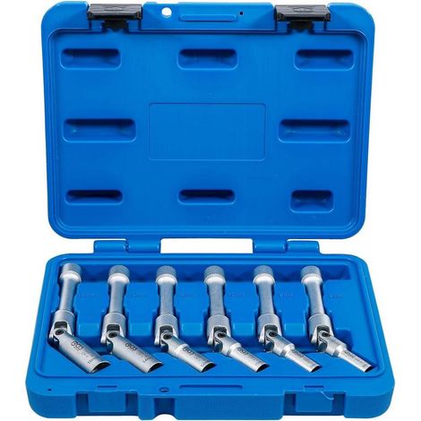 Jeu de 6 Clés Articulées pour Bougies de Préchauffe Universelles 8-16 mm, 10 mm (3/8) - Acier Résistant - Précision - D-Work (1/5)