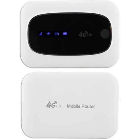Modem WiFi 4G, routeur mobile sans fil, point d'accès portable pour l'Europe et l'Asie (blanc)