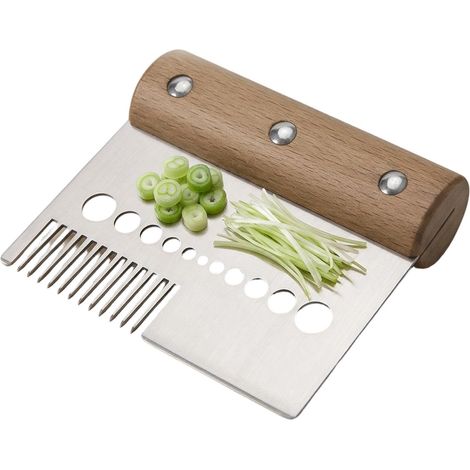 Outil coupe-feuilles, gadget de cuisine multifonction à trous multiples - Outil éplucheur râpe verte  Pour persil, romarin, thym, chou frisé, cuisine, restaurant, pique-nique, barbecue et (1/5)