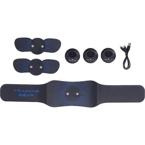 Ceinture d'électrostimulation abdominale 6 modes 9 intensités - Équipement fitness maison et bureau (1/5)