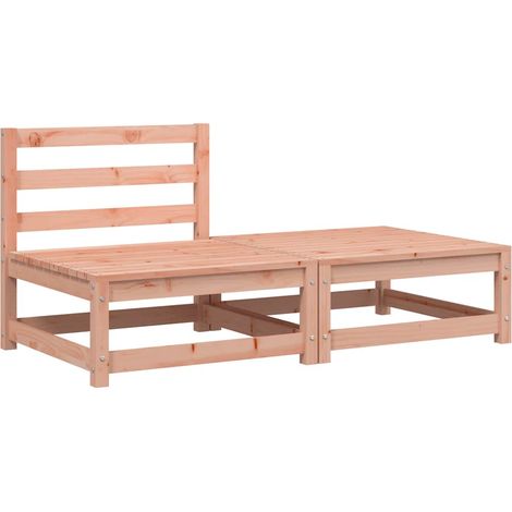 Canapé jardin Divan de jardin sans accoudoirs repose-pieds bois massif douglas (1/5)