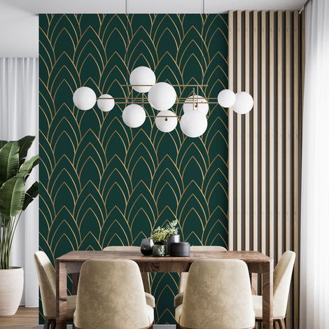 Papier peint - Motif oriental - 1 LÉ de 60x260 cm - Surface L 60 x H 260 cm (1/4)
