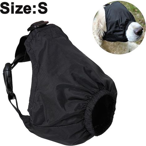 Masque apaisant pour les yeux du chien, masque anti-anxiété pour animaux de compagnie, muselière en nylon pour chat avec ombrage intégré, idéale pour le toilettage et contre le mal des transports. (1/3)
