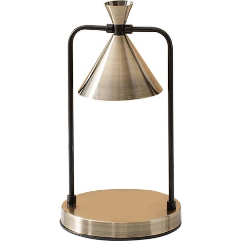 Retro-Tischlampe aus Metall zum Schmelzen von Duftwachsen, mit Dimmerschalter, ideal für eine rauchfreie Atmosphäre im Schlafzimmer. (1/5)