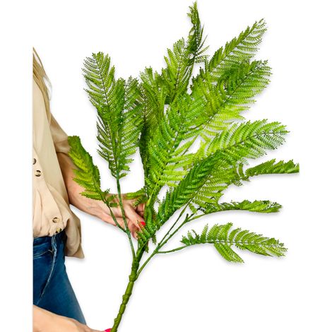 Felce di gomma, verde - mazzo di foglie di felce 73 cm (1/5)