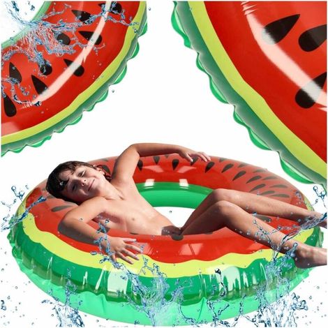 Bouée gonflable pastèque 80 cm PVC max 60 kg (1/5)