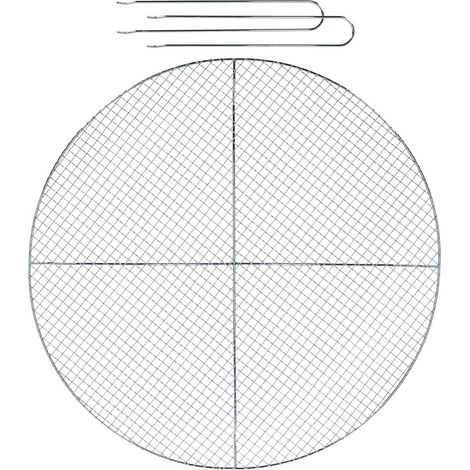 Esschert Design BBQ-Grillrost für die Feuerschale M Japan-Style - Metall (1/2)