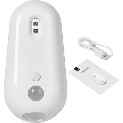 Lampe de toilette avec détection intelligente, stérilisation UV, rechargeable USB-C, veilleuse adhésive douce pour salle de bain (1/5)
