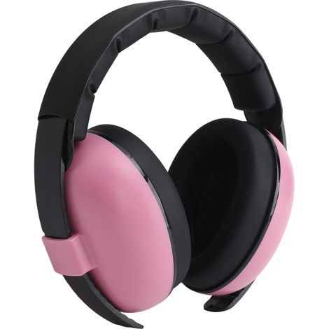 Bouchons antibruit bébé rose casque protection auditive doux portable voyage sommeil nourrisson (1/5)