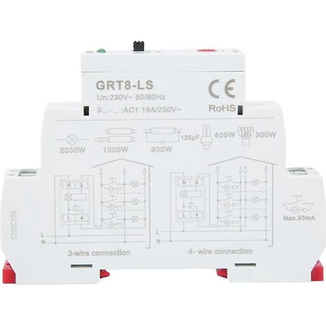 Zeitrelais-Verzögerungsschalter für Treppenhäuser, Typ: Stromverteilungs-Steuergerät GRT8 LS AC230V (1/4)