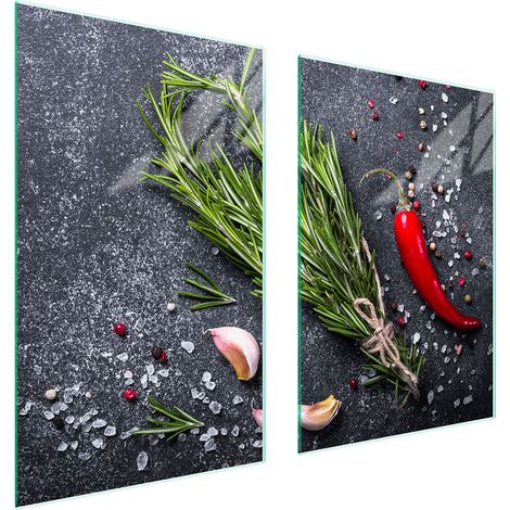 PANNELLO PROTETTIVO IN VETRO PER CUCINA 65x52 ARDESIA (1/5)