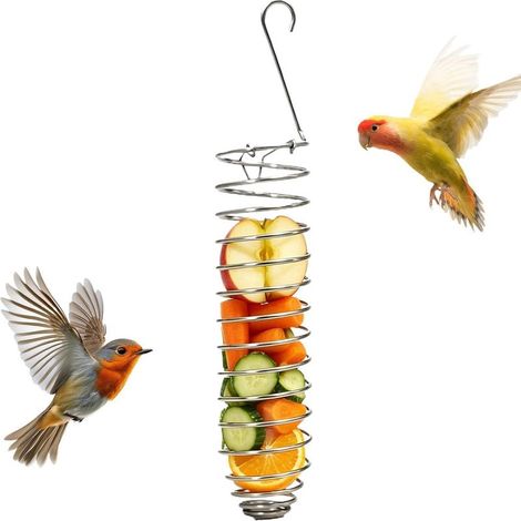 Porte-Millet pour Cage Oiseau Distributeur de grappes à picorer - Support de Nourriture pour volière,Conures Canaris Quakers Diamants Perruches Calopsittes Perroquets (1/5)