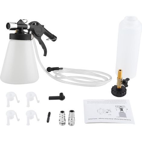 Purge de frein de voiture, kit de changement de liquide de purge de voiture 180Ltr/Min pour kit de vidange pneumatique pour outil de garage pneumatique, accessoires de voiture 90 120PSI (1/5)
