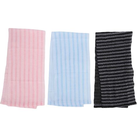 Serviette de Douche Exfoliante, Tissée Hexagonale, Double Exfoliation pour le Corps et le Visage, Serviette de Voyage à Séchage Rapide avec Tissage à Double Fil pour Hommes et (3 pièces) (1/5)