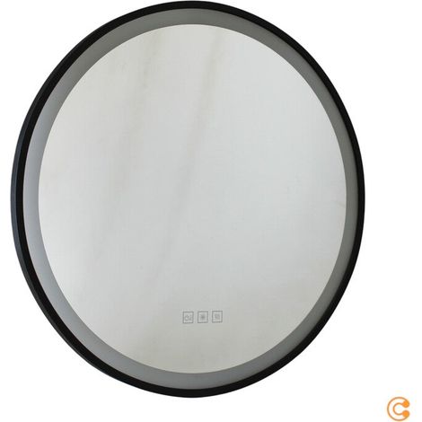 [NEUWERTIG] B-Ware Paulmann Wandspiegel Spiegel Mirra LED dimmbar Touch schwarz Metall Acryl 59cm (1/2)