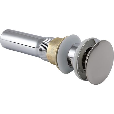 Bouchon vidange acier inoxydable galvanoplastie – sans fuite – avec trou – évier salle bain – maison