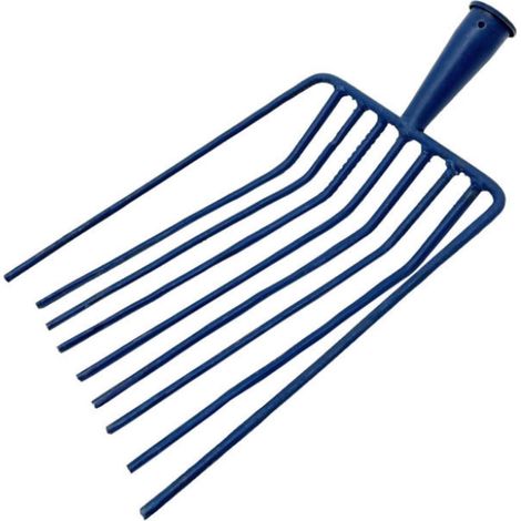 Fourche à Neuf Dents en Acier Robuste pour Jardinage Cuisine, Outil de Jardin pour Économiser L'énergie en Usage Extérieur et Intérieur (1/5)