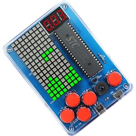 Kit de Production de Console de DIY 51 Machine Électronique à Souder à Puce pour Enfants Ensemble de Couleur: Carré-Vert Clair (1/5)