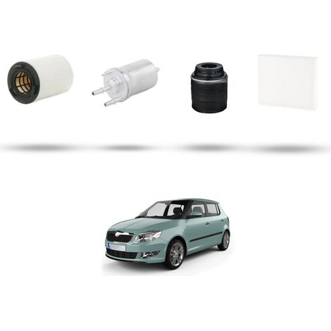 Kit tagliando 4 filtri compatibile con Skoda Fabia II (545,542) 1.4 TSI RS 132kw dal 2010 al 2014 (1/5)