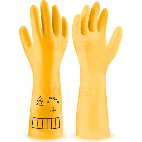Guantes de electricista aislantes Dielectrico de clase 0 proteccion hasta 1500V