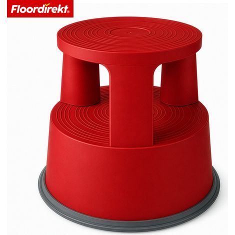 Rollhocker Elefantenfuß Kunststoff T7 Rot