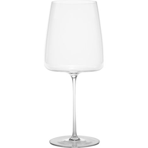 Zafferano Calice Ultralight per vini rossi in vetro sonoro superiore, capacità 75 cl, design moderno, set da 2 pezzi, trasparente, finitura elegante