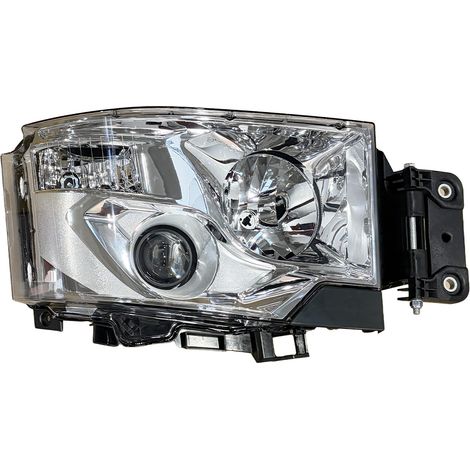 PROIETTORE DESTRO MANUALE/ELETTRICO ALOGENO 24 V CON PORTALAMPADA - SENZA LAMPADINA (H7 - H1 - P21W - W5W) CONNETTORE RETTANGOLARE POSTERIORE CENTRALE 6 PIN - SENZA MOTORINO - RENAULT - Serie T - 7482