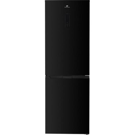 Continental Edison – Réfrigérateur congélateur bas 323L – Total No Frost – display sur la porte – Classe D – Noir (1/5)