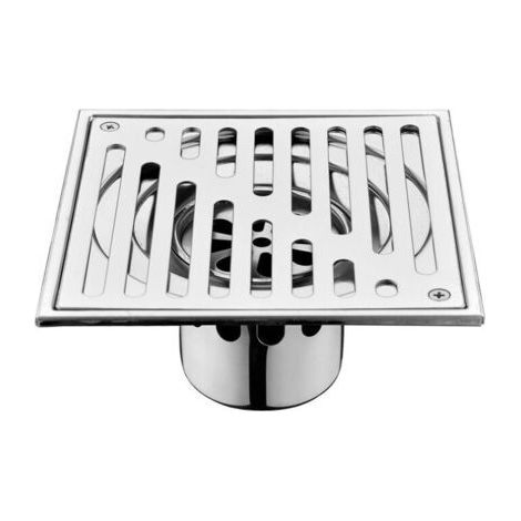 Quadratischer Bodenablauf 150 x 150 mm – Edelstahl SUS 304 – geruchshemmender Abfluss für italienische Dusche – einfache Installation (1/5)