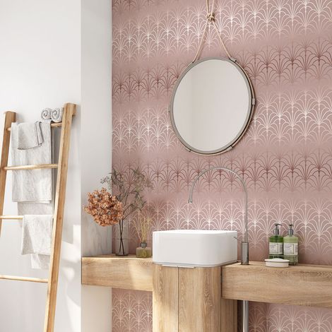 Crédence adhésive salle de bain - Motif élégant - 60x60 cm - Adhésif MAT (1/4)