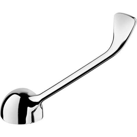 Leva clinica storta in ottone cromato, cartuccia 40 mm.