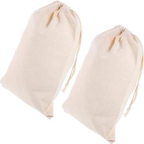grands sacs à cordon en coton pour fruits et légumes sacs de (1/5)