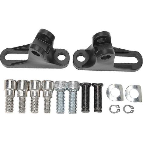 paire de supports de repose-pieds passager noirs, pièces de rechange pour motos Touring (modèles 1993 et suivants). (1/5)