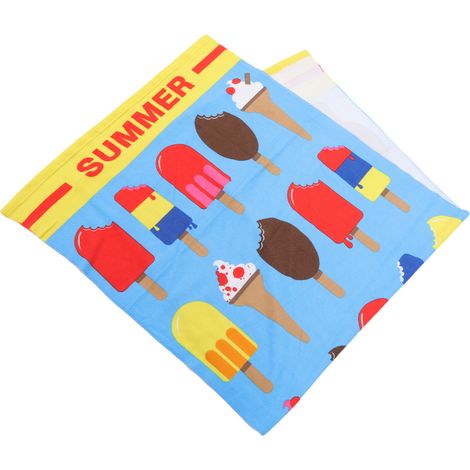 Weiches Mikrofaser-Strandtuch, niedlicher Aufdruck, schnelltrocknend, ideal für Reisen und Schwimmen (Typ A) (1/5)