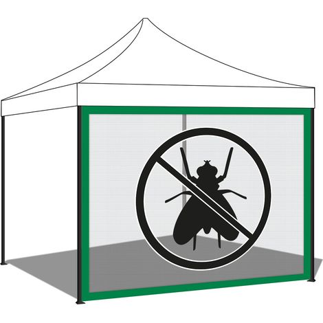 Telo zanzariera per gazebo da giardino. Zanzariera con strappo. 300X200H cm Verde (1/3)